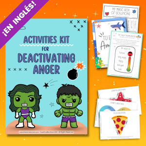 🚩~EN INGLÉS~ Kit de Actividades para Desactivar Enojos