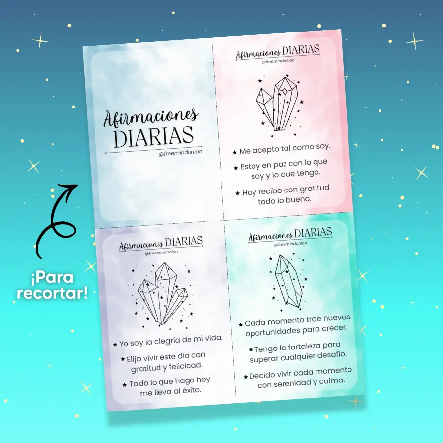 Cartas de Afirmaciones Diarias + Calendario 30 Días Bienestar - Imagen 7