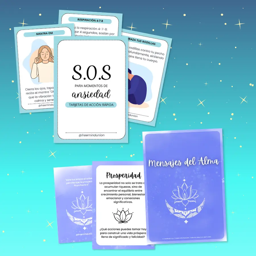 Cartas S.O.S Ansiedad + Cartas Mensajes del Alma