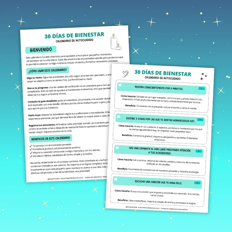 Cartas de Afirmaciones Diarias + Calendario 30 Días Bienestar - Imagen 3