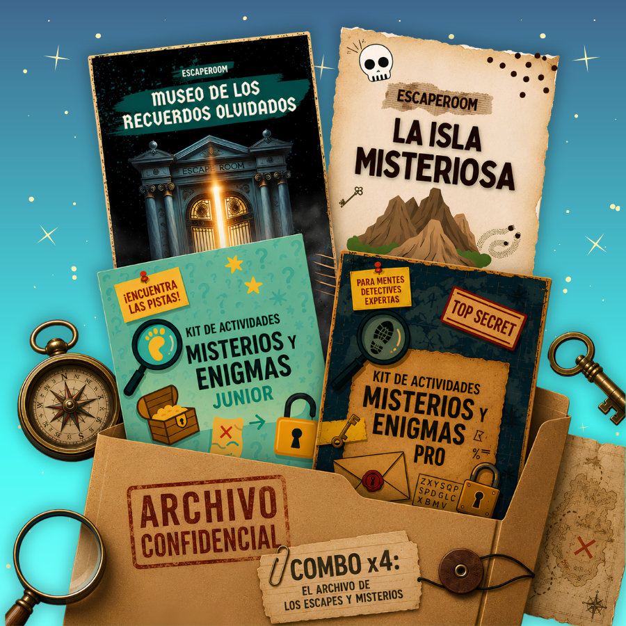 Combo x4: El Archivo de los Escapes y Misterios